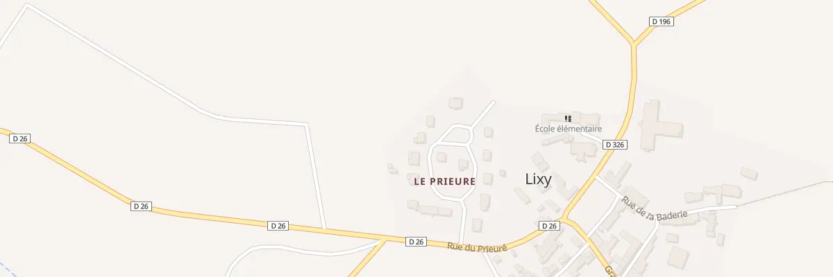 Plan du 6 Le Prieure à Lixy