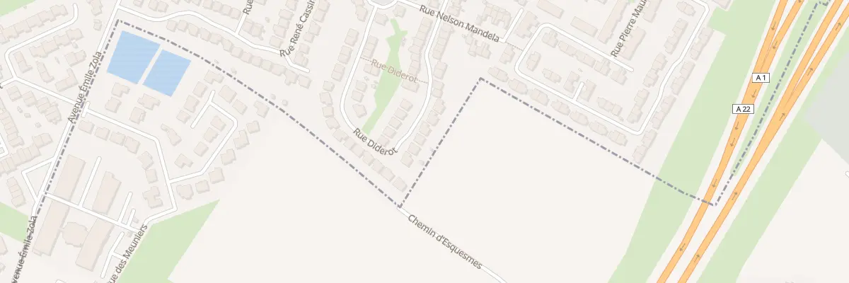 Plan du 40 Rue Diderot à Ronchin