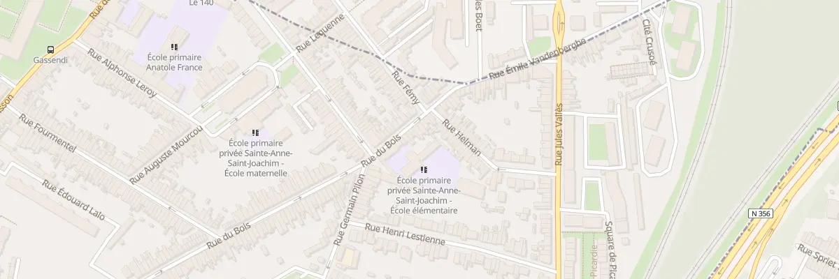 Plan du 204 Rue du Bois à Lille