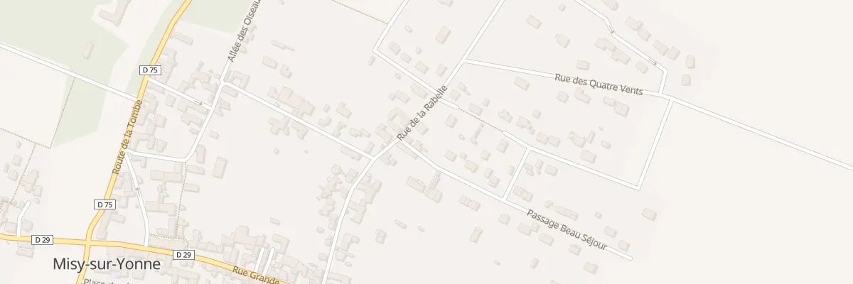 Plan du 22 Rue de la Rabelle à Misy-sur-Yonne
