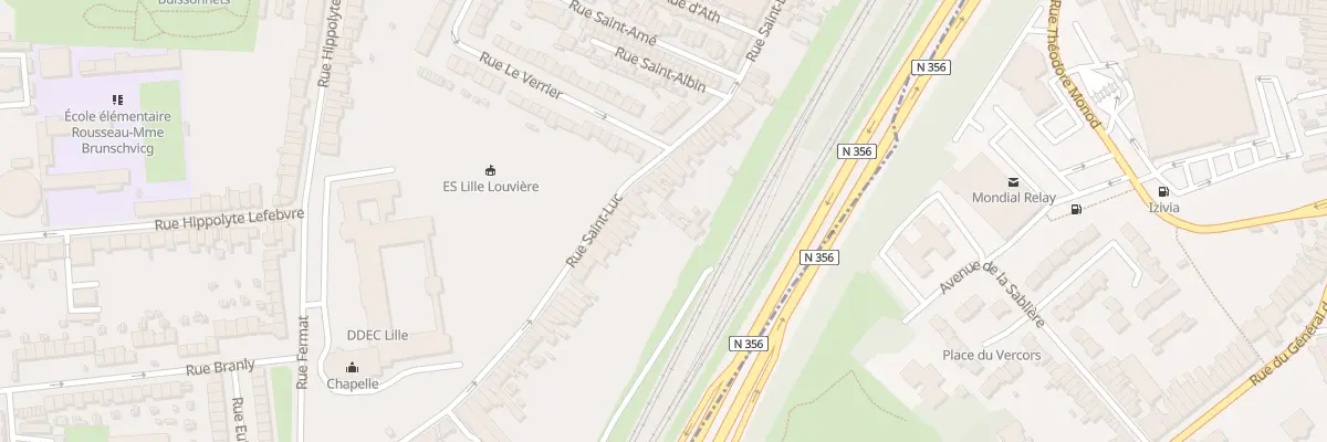 Plan du 80 Rue Saint-Luc à Lille