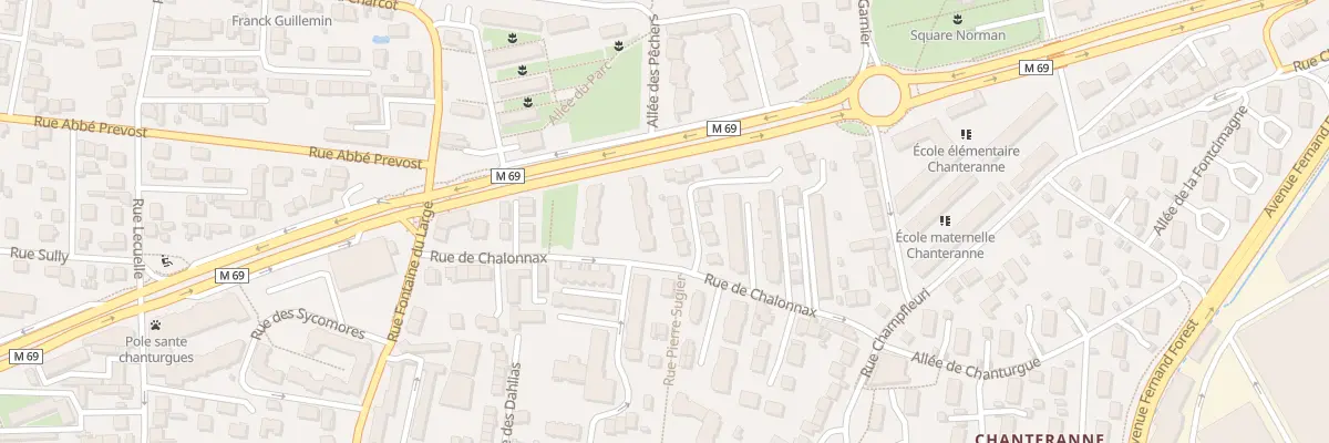 Plan du 18 Rue de Chalonnax à Clermont-Ferrand
