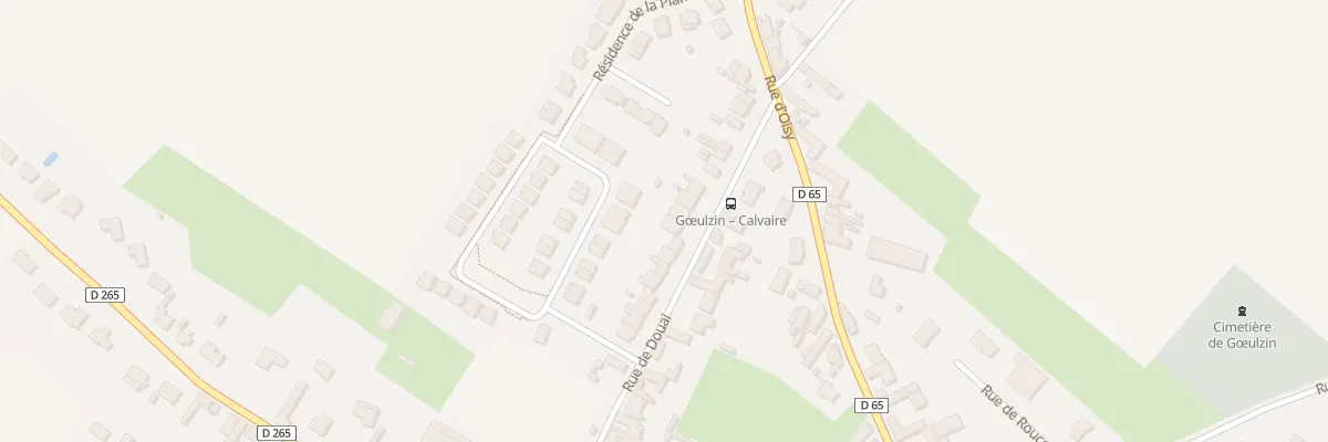 Plan du 323 Rue de Douai à Gœulzin