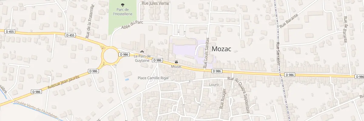Plan du 44 Rue de l’Hôtel de Ville à Mozac