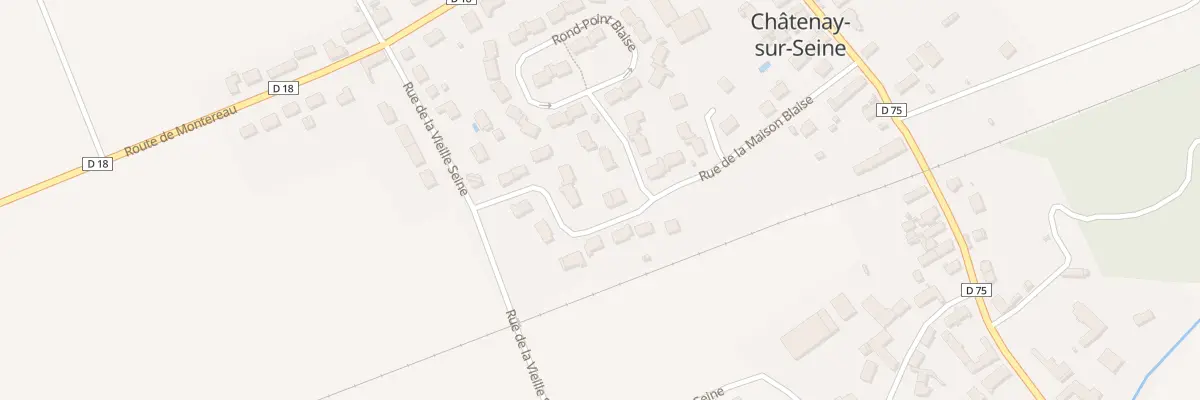 Plan du 16 Rue de la Maison Blaise à Châtenay-sur-Seine