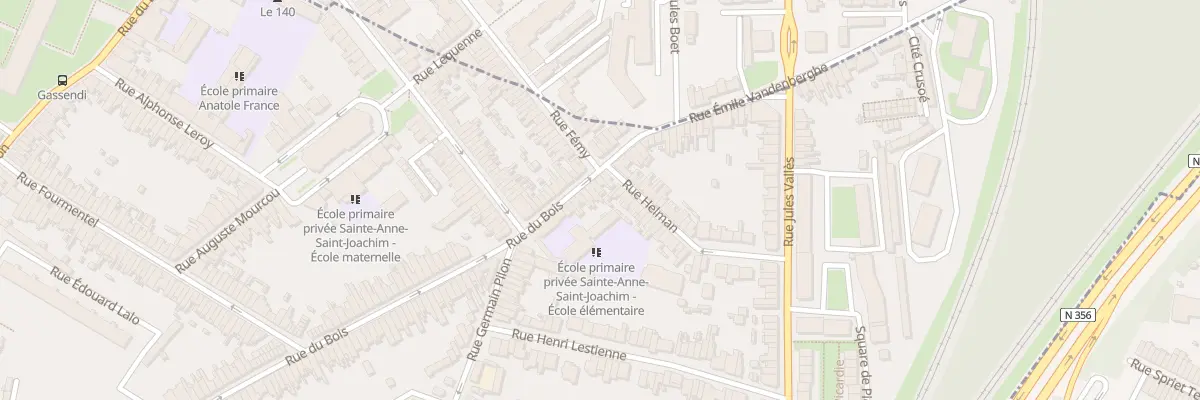 Plan du 208 Rue du Bois à Lille