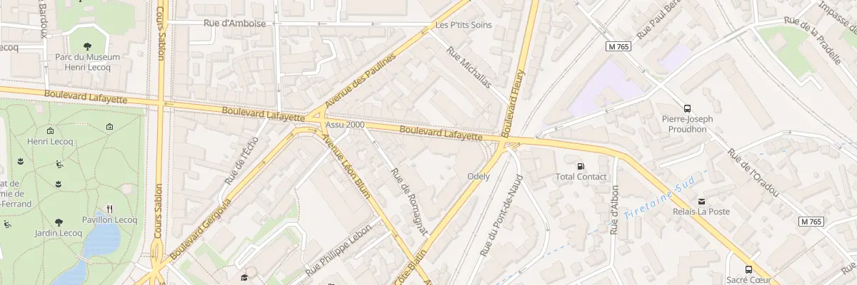 Plan du 44 Bd Lafayette à Clermont-Ferrand