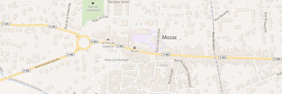 Plan du 42 Rue de l’Hôtel de Ville à Mozac