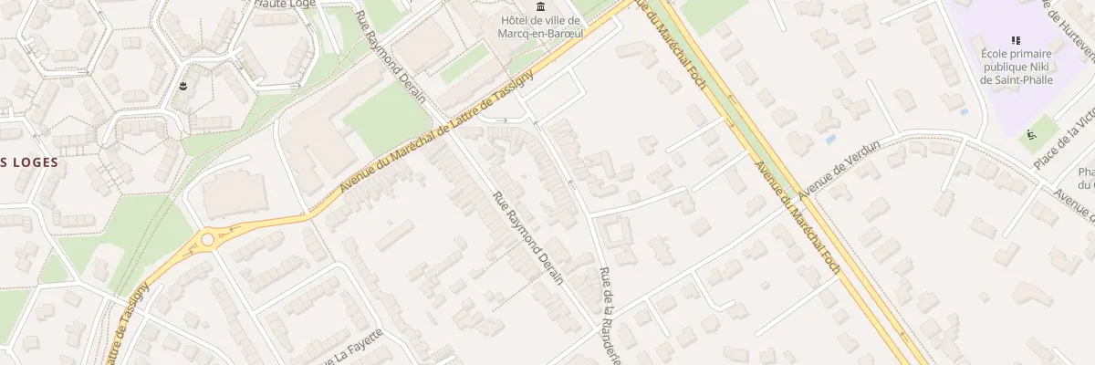 Plan du 34 Rue de la Rianderie à Marcq-en-Barœul