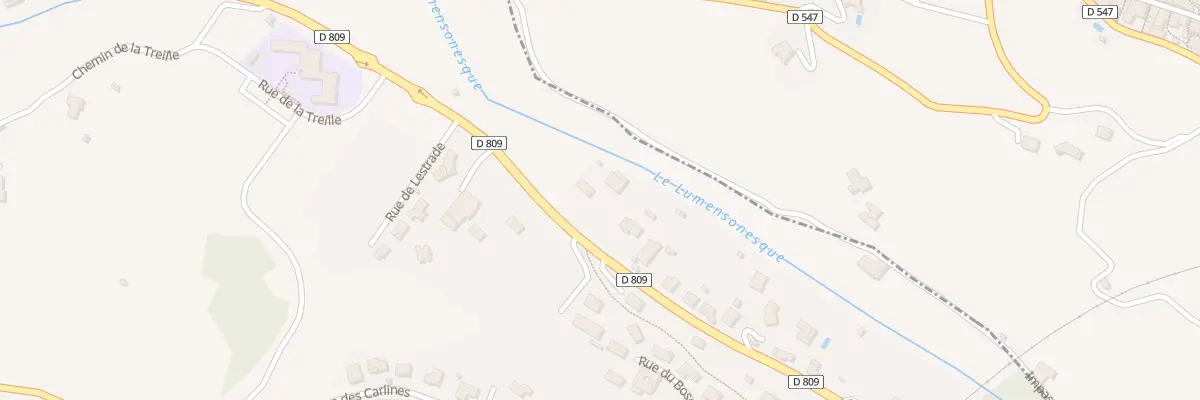 Plan du 18 Rue de la Brézègue à Aguessac