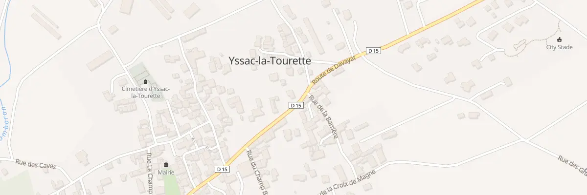 Plan du 4 Rte de Chatel Guyon à Yssac-la-Tourette