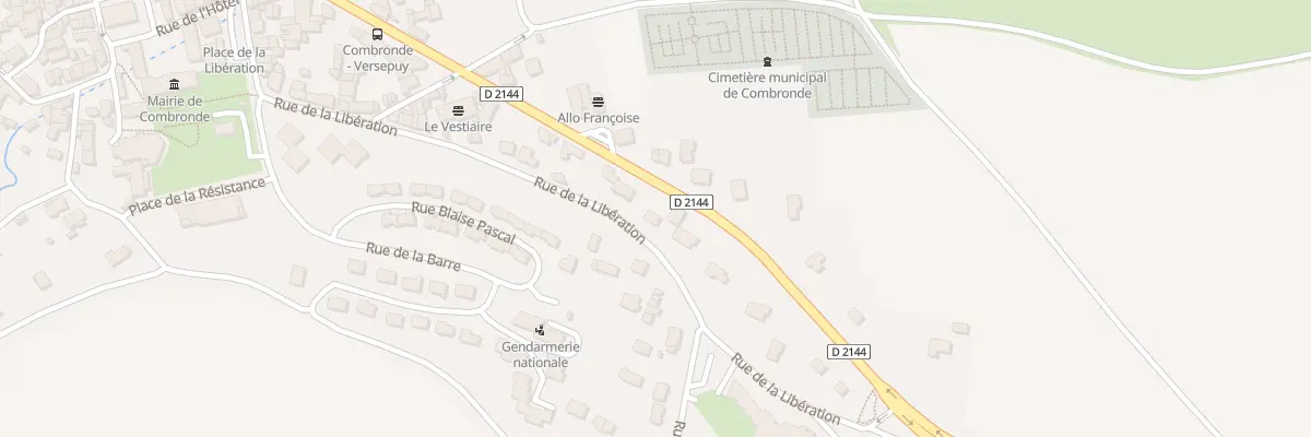 Plan du 53 Rue de la Libération à Combronde