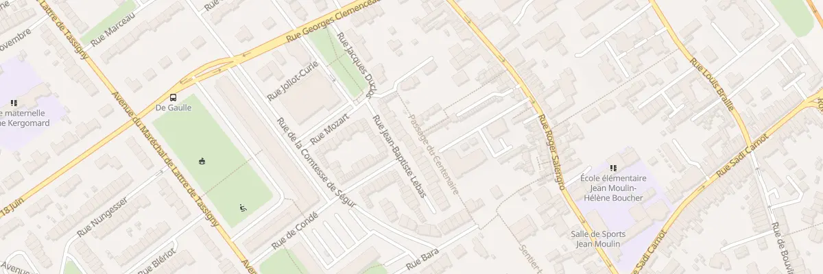 Plan du 15 Rue J B Lebas à Ronchin