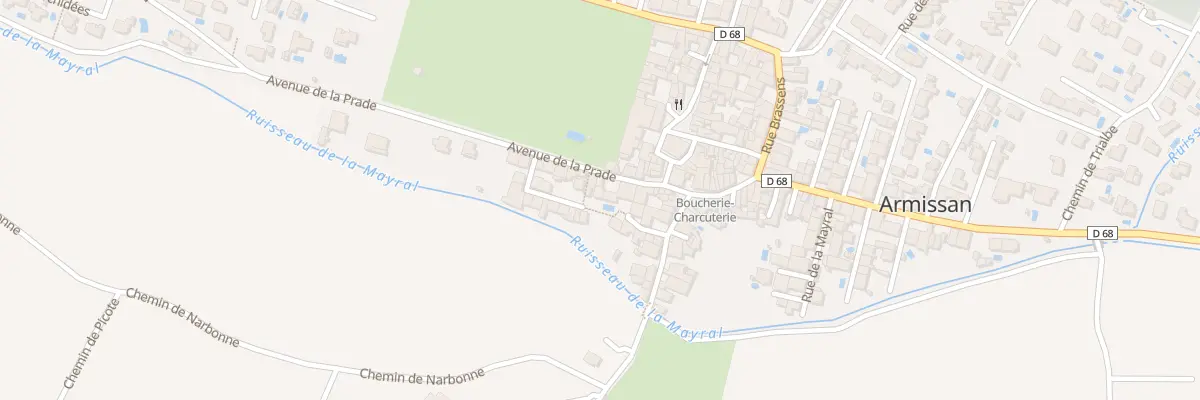 Plan du 6 Rue de la Prade à Armissan