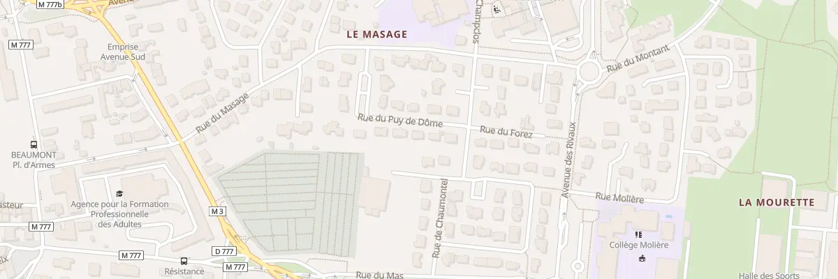 Plan du 14 Rue du Puy de Dôme à Beaumont