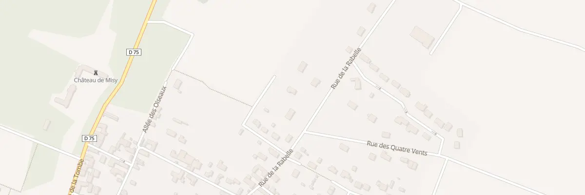 Plan du 37 Rue de la Rabelle à Misy-sur-Yonne