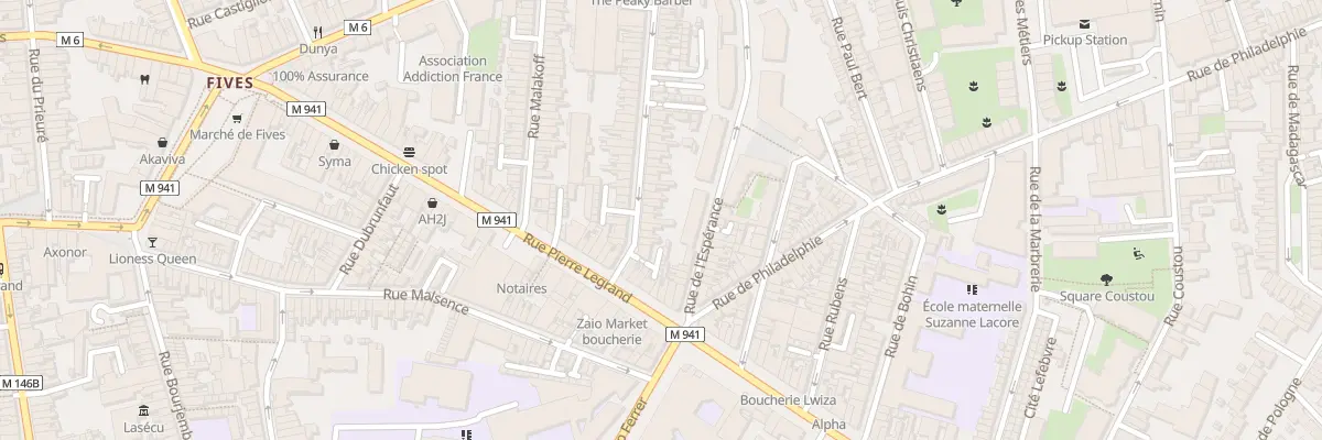Plan du 12 Rue Mirabeau à Lille