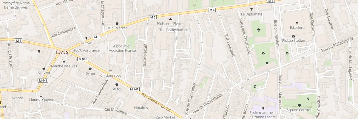Plan du 42 Rue Mirabeau à Lille