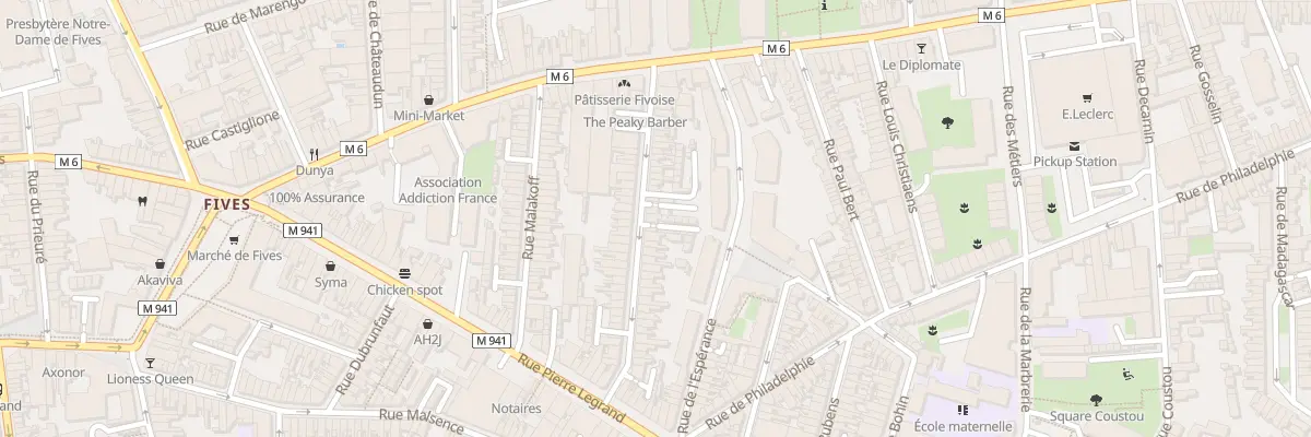 Plan du 44 Rue Mirabeau à Lille