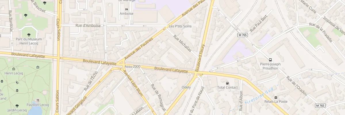 Plan du 55 Bd Lafayette à Clermont-Ferrand