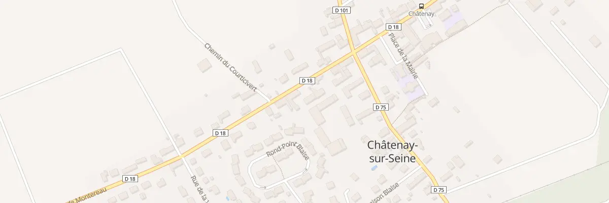 Plan du 7 Rte de Montereau à Châtenay-sur-Seine