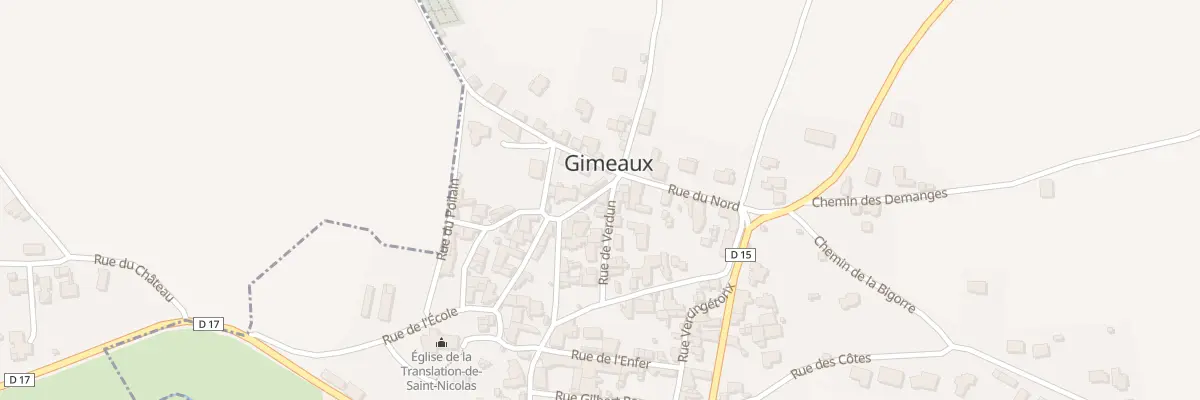 Plan du 1 Rue Gen Desaix à Gimeaux