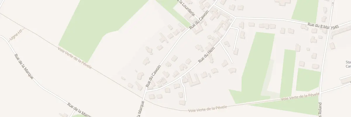 Plan du 40 Rue du Cawoin à Mons-en-Pévèle