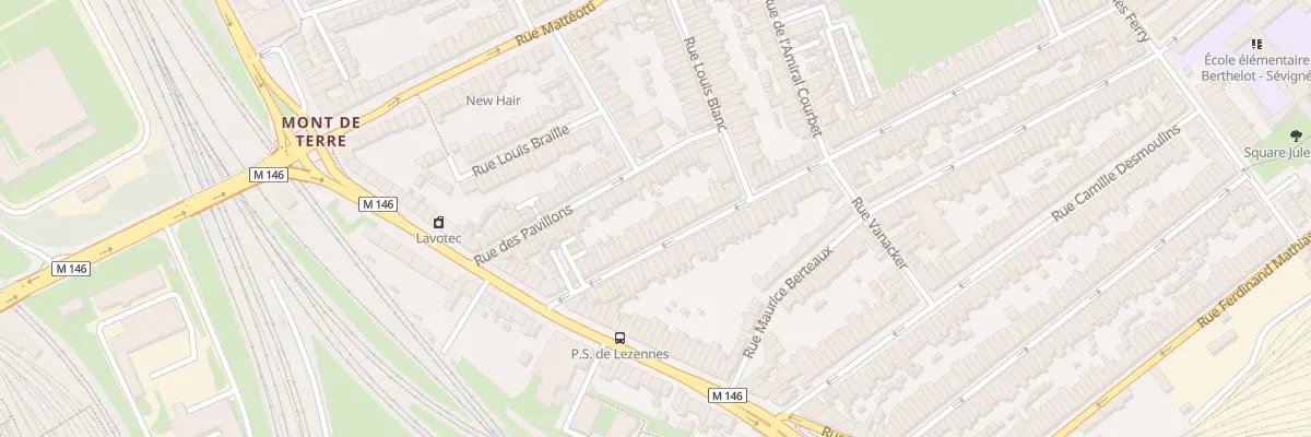 Plan du 33 Rue J J Rousseau Hellemmes à Lille