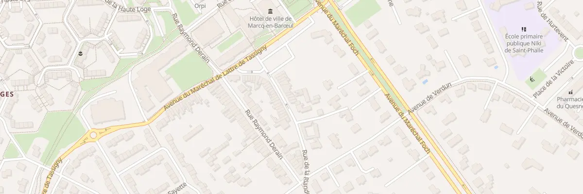 Plan du 21 Rue de la Rianderie à Marcq-en-Barœul