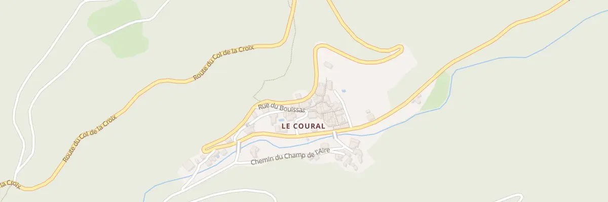 Plan du 5987 Le Coural à Avène
