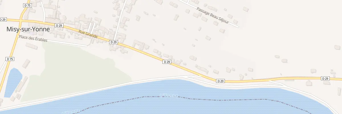 Plan du 37 Rue Grande à Misy-sur-Yonne