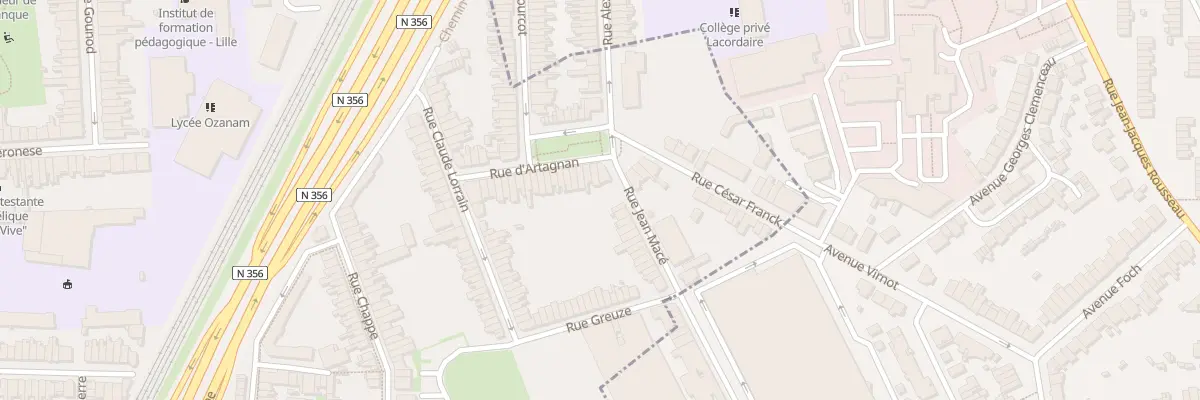 Plan du 36 Pl Alexandre Dumas à Lille