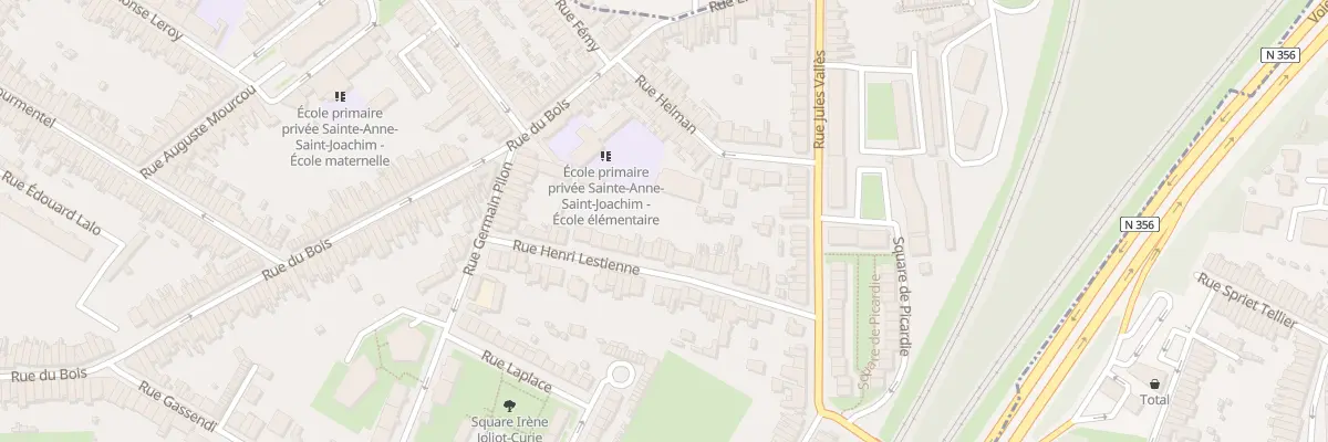 Plan du 28 Rue Henri Lestienne à Lille