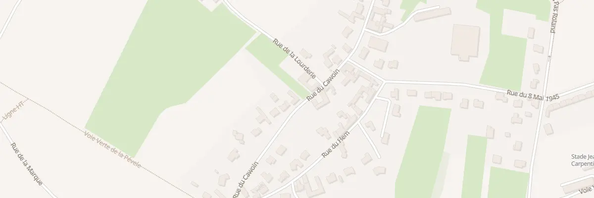 Plan du 31 Rue du Cawoin à Mons-en-Pévèle