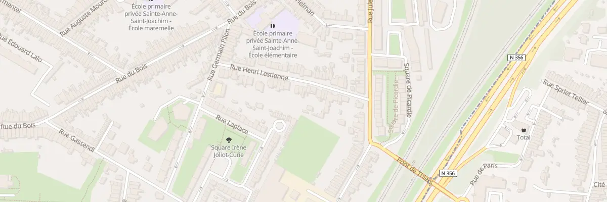 Plan du 19 Rue Henri Lestienne à Lille
