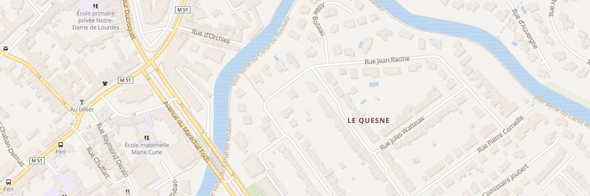 Plan du 27 Rue Jean Racine à Marcq-en-Barœul
