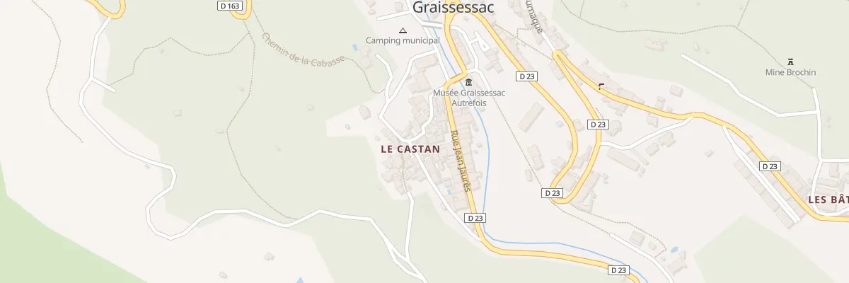 Plan du 19 Quartier Le Castan à Graissessac