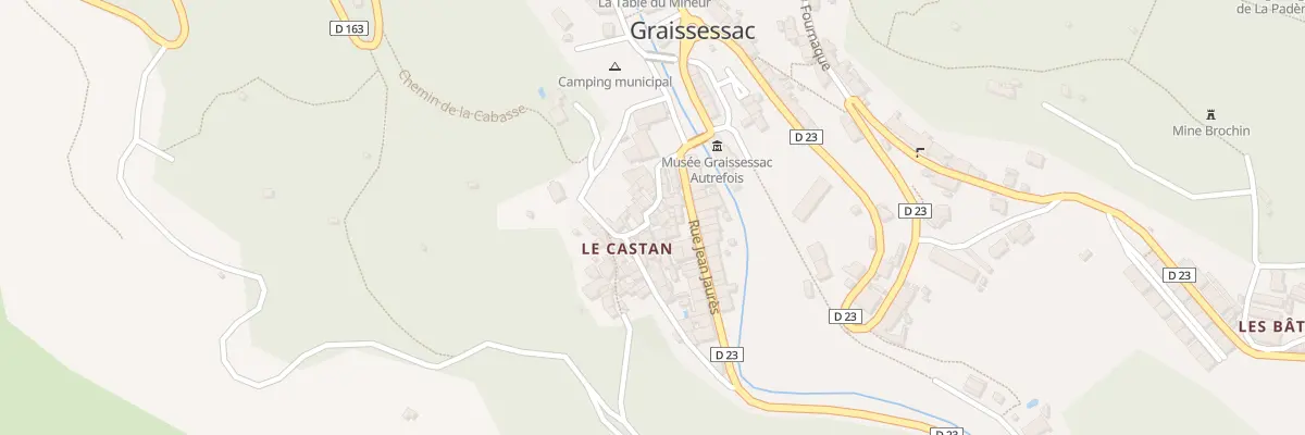 Plan du 7 Quartier Le Castan à Graissessac