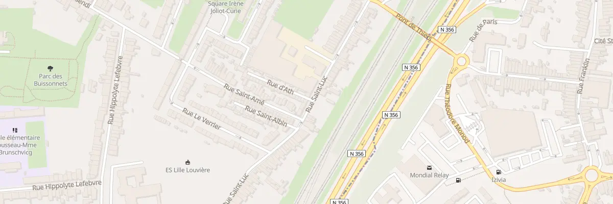 Plan du 107 Rue Saint-Luc à Lille