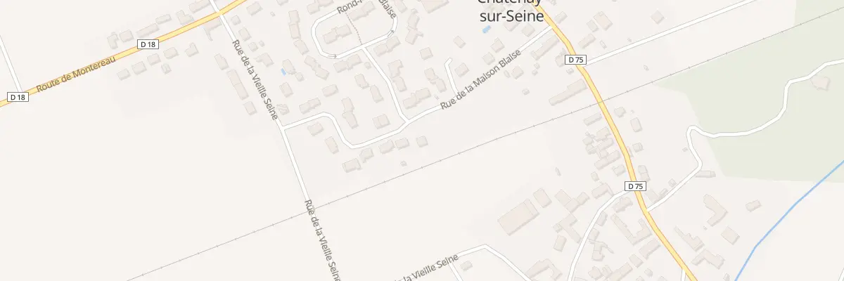 Plan du 2 Rue de la Maison Blaise à Châtenay-sur-Seine