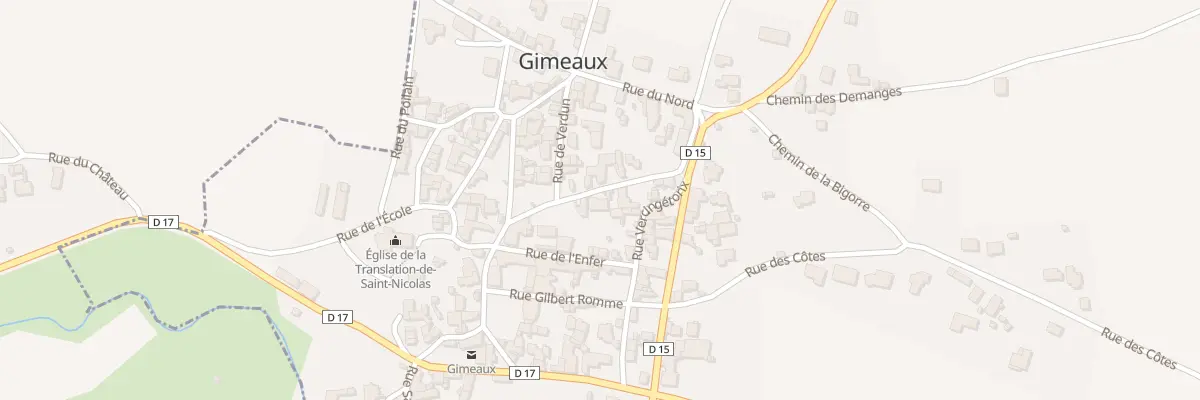 Plan du 7 Rue Etienne Clémentel à Gimeaux