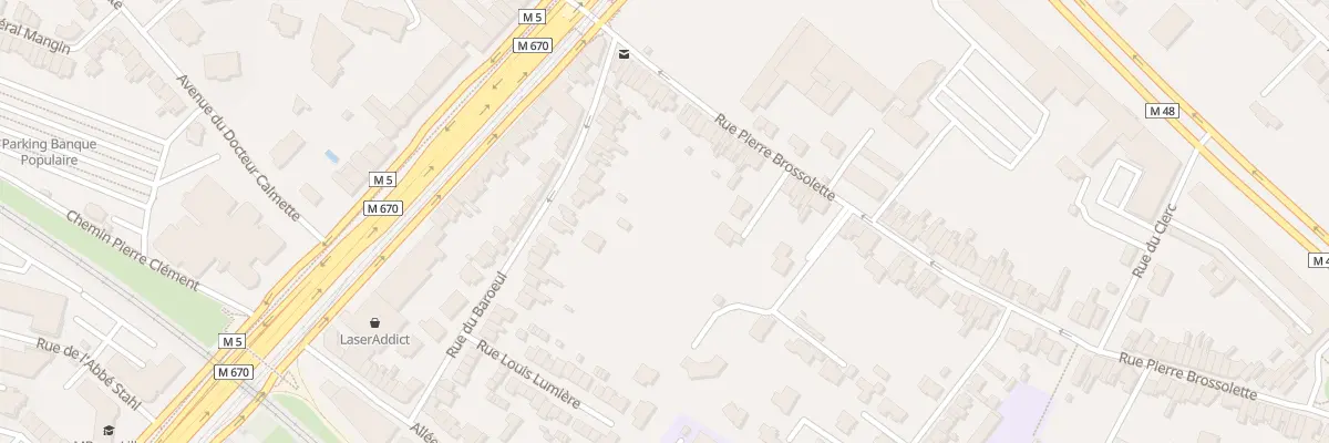 Plan du 25 Rue de Baroeul à Marcq-en-Barœul