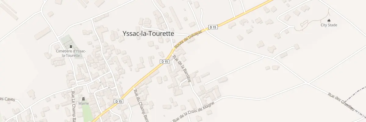Plan du 3 Rue de la Barriere à Yssac-la-Tourette