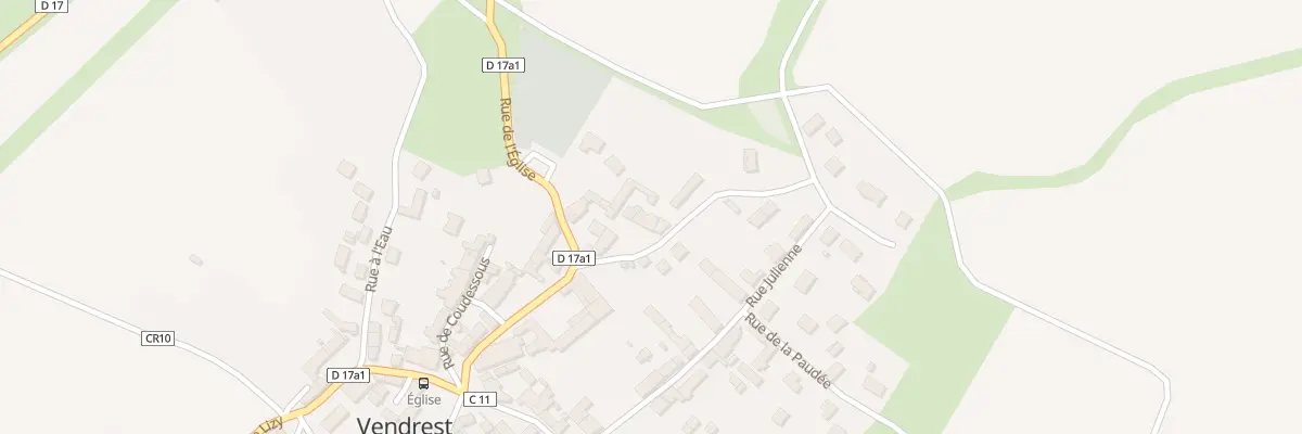 Plan du 1C Rue de la Bidonne à Vendrest