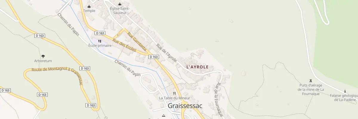 Plan du 16 Rue de l’Ayrole à Graissessac