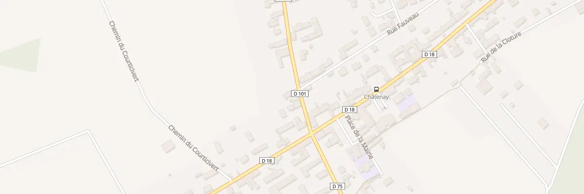 Plan du 6A Rte de Montigny à Châtenay-sur-Seine