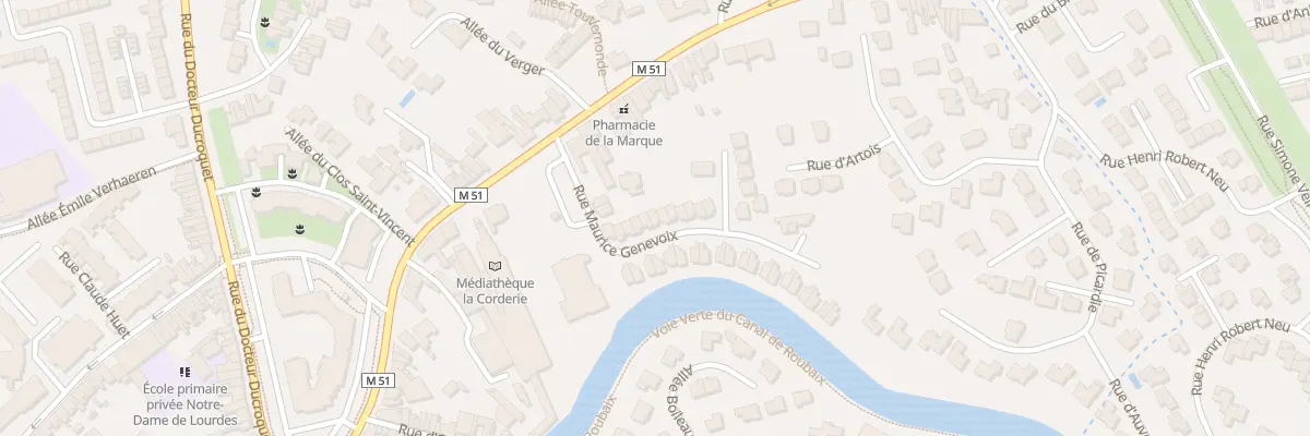 Plan du 19 Rue Maurice Genevoix à Marcq-en-Barœul