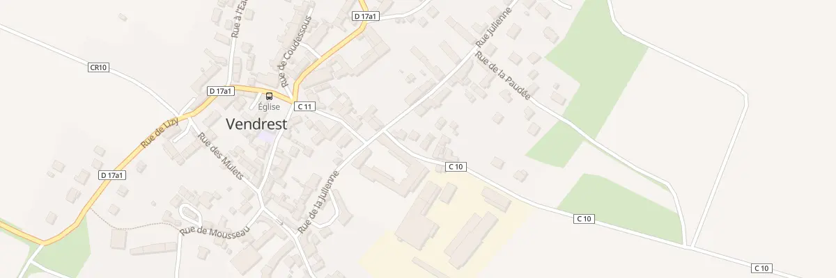 Plan du 1 Rue des Fossettes à Vendrest