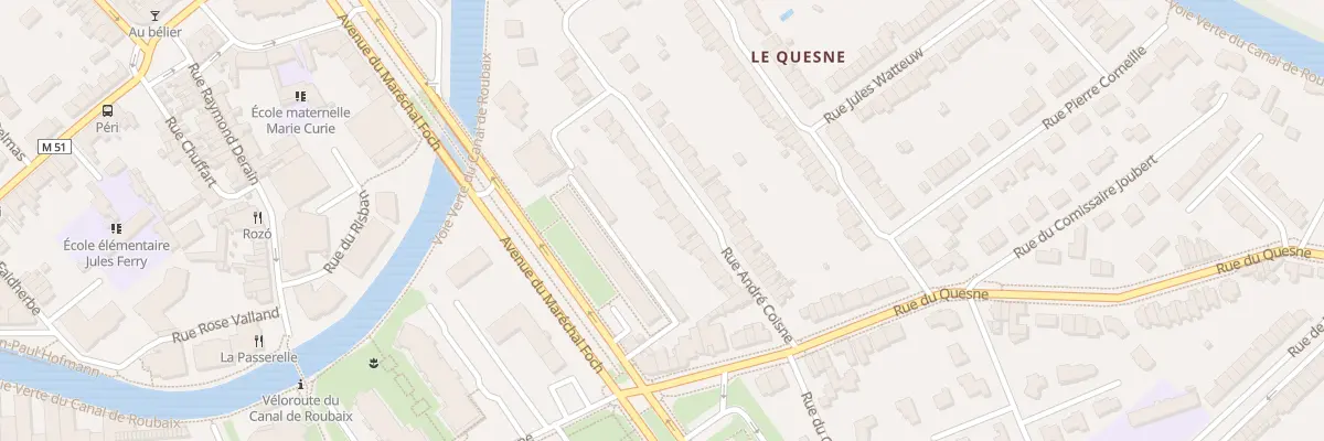 Plan du 25 Rue André Coisne à Marcq-en-Barœul
