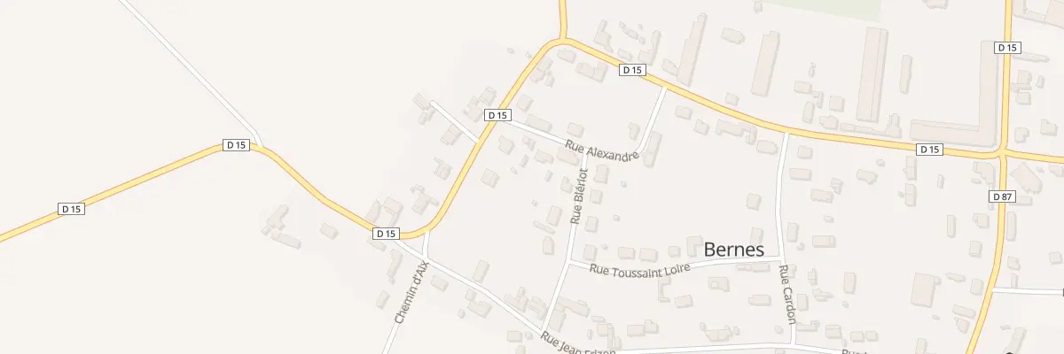 Plan du 13 Rue Alexandre à Bernes